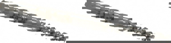 #2-56 UNC, 2 Flute, Bottoming Chamfer, Bright Finish, High Speed Steel Spiral Flute STI Tap